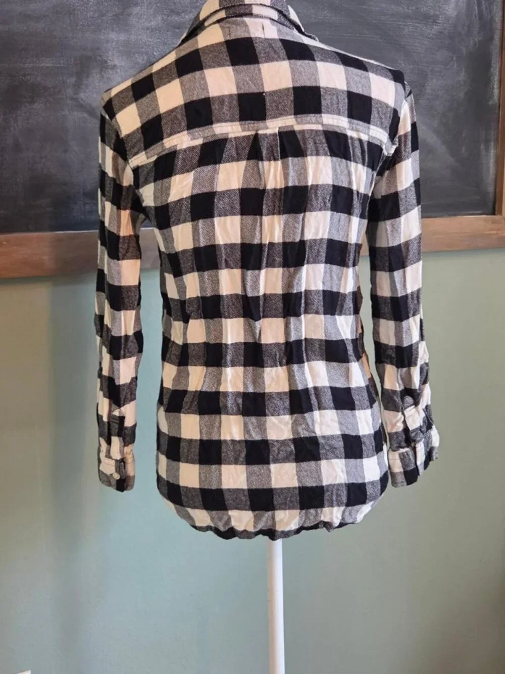 Old Navy Girls' Black and White Blouse XL (14)